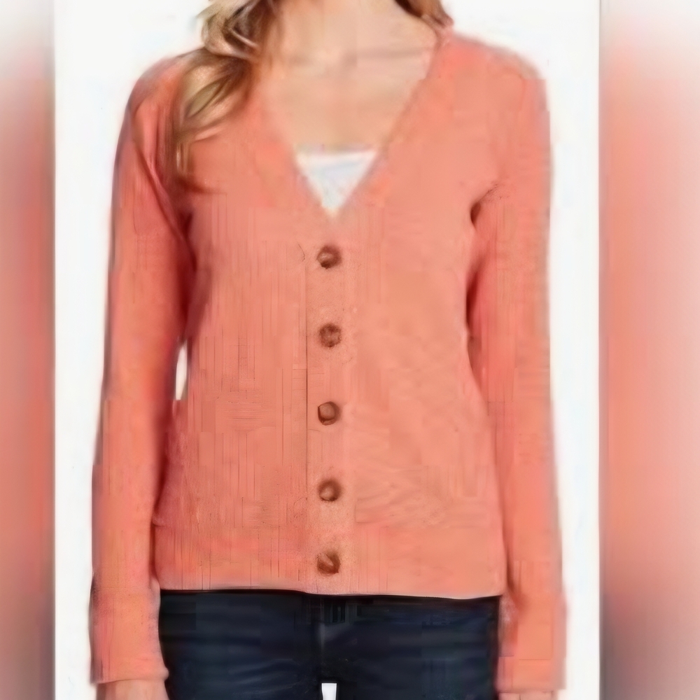 Two by Vince Camuto Coral Button-Up Cardigan M/L 1418